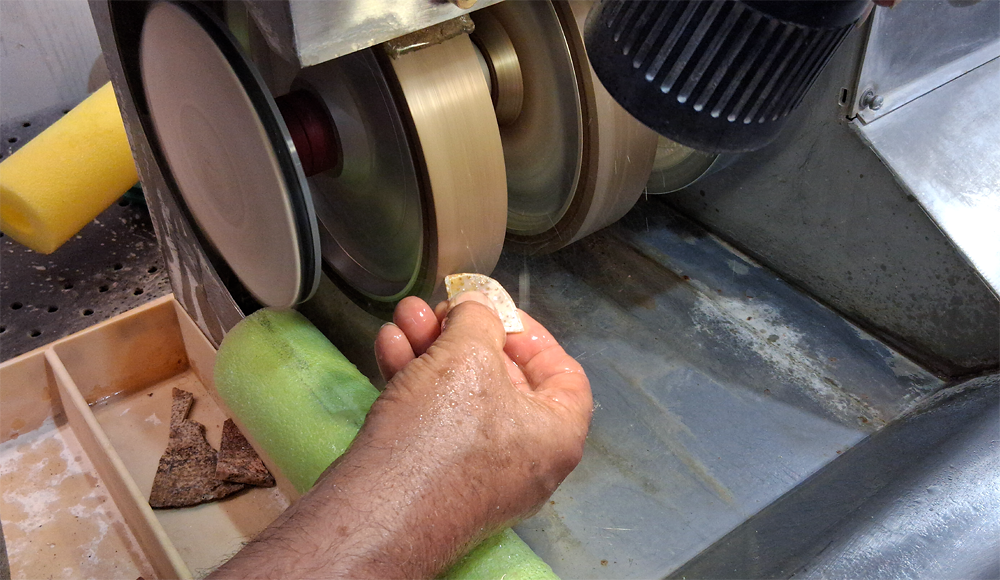 Lapidary equipment used to cut and polish stones